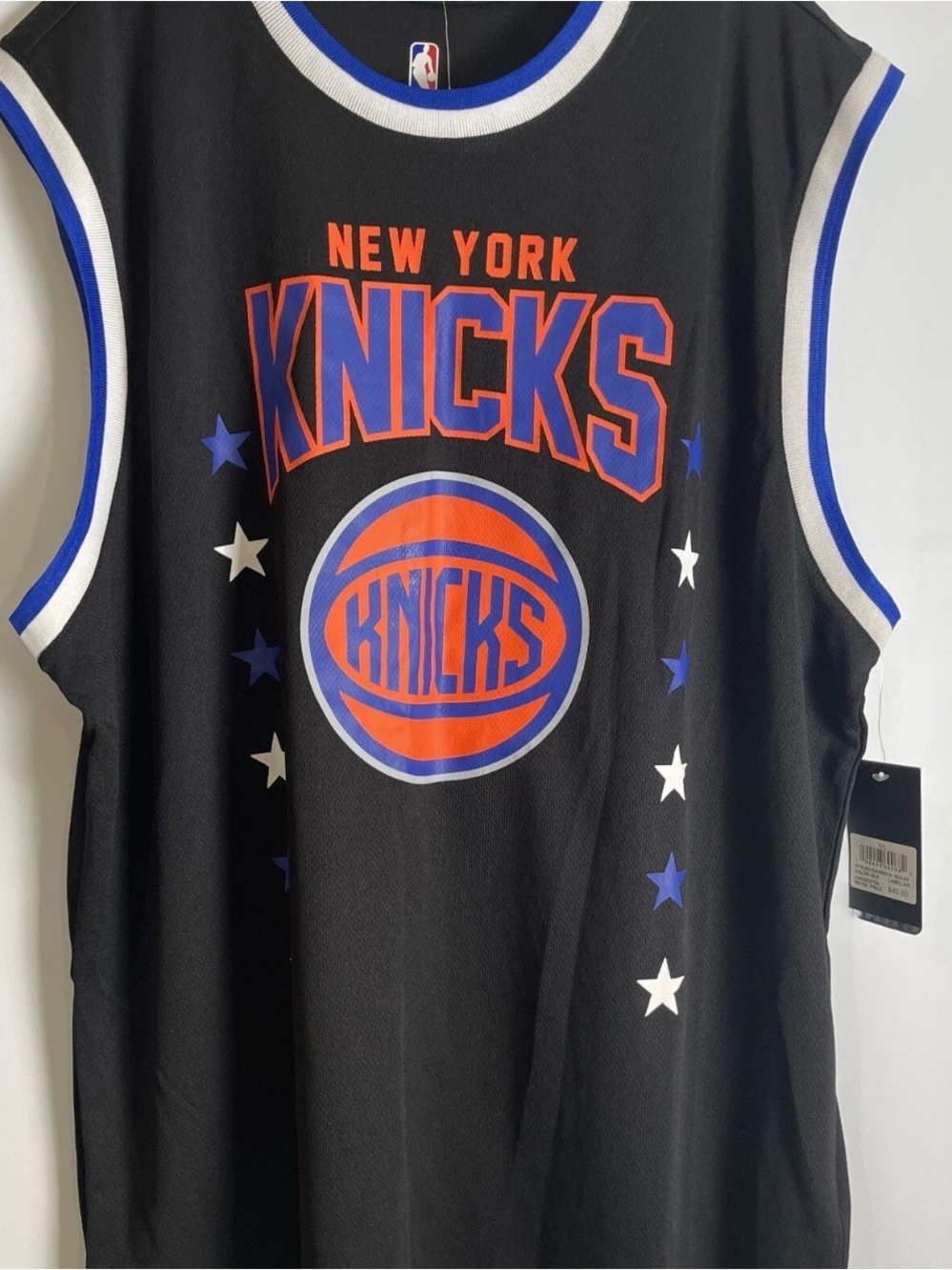NBA Black Blue White UNK Jersey Collar
